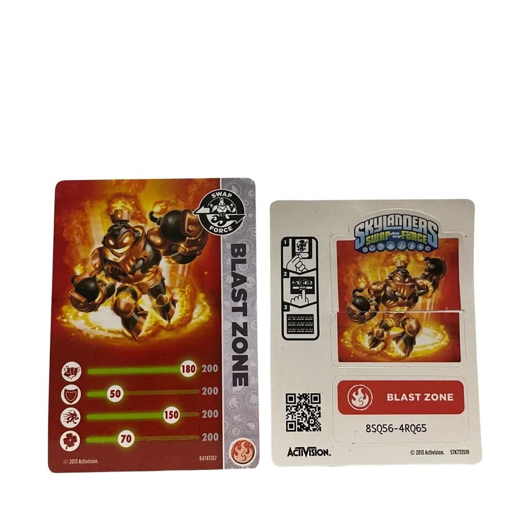 Skylanders Swap‎ Force Blast Zone Figure With Card + Sticker